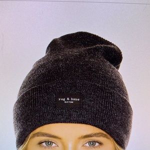 Rag & Bone Addison beanie, burgundy